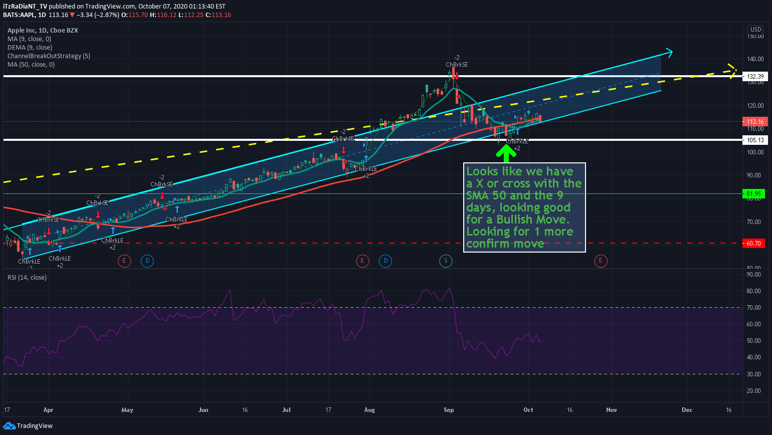 NASDAQ:AAPL Idea Chart Image by iTzRaDiaNT