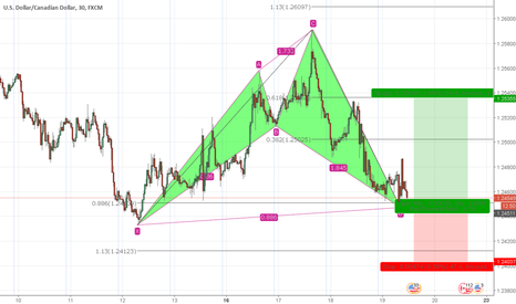 USDCAD Bullish Shark
