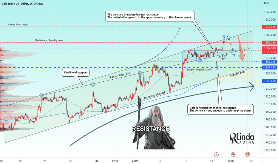 RLinda ! GOLD-> The price breaks through upwards, but...