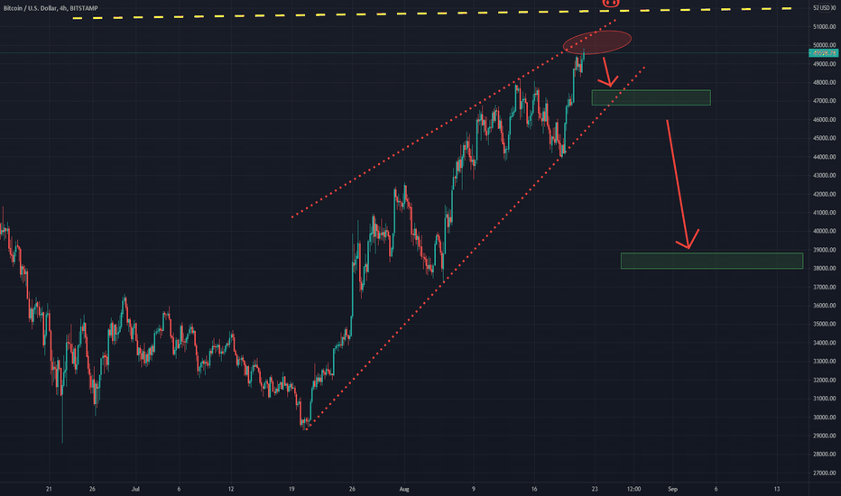 Short đź’Ą Bearish Wedge // Only down