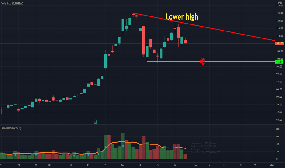 Tesla target Price for the coming week!