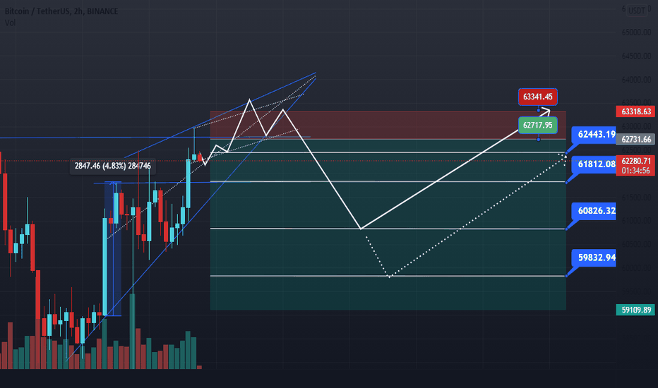 Day 1 BTCUSDT Bitcoin short after rollback.