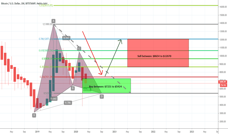 Bitcoin Has Completed Gartley Move And Ready To Hit Upto $12K