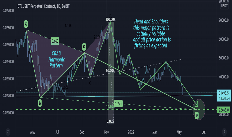 Crab Harmonic and Head and Shoulders