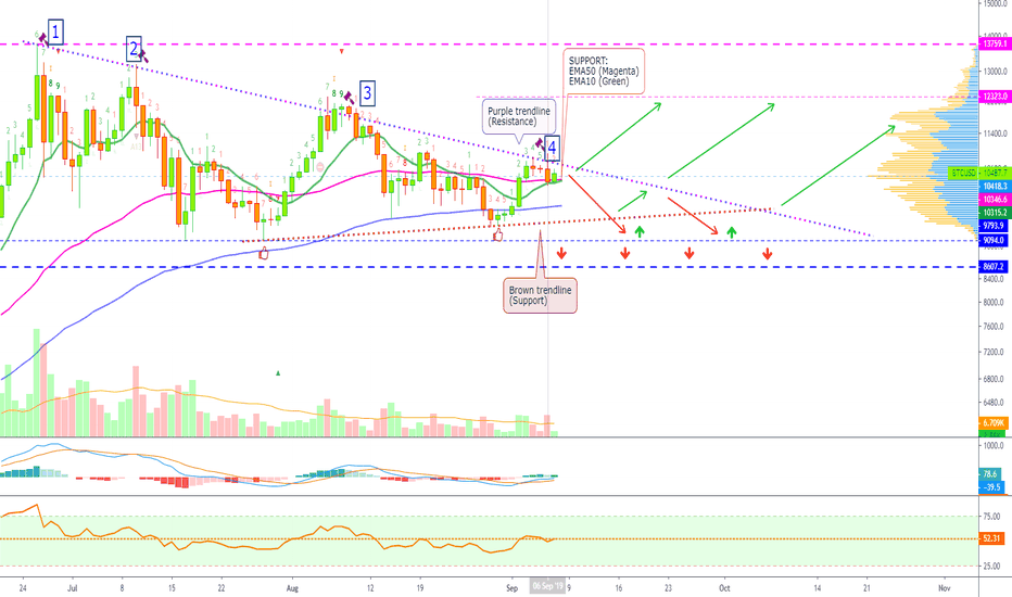 Bitcoin Faces Resistance | $9.6k or $11,3k? | Altcoins Market Up