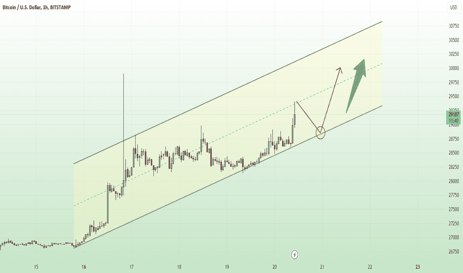 BTCUSD retreats to the target of $ 30,000