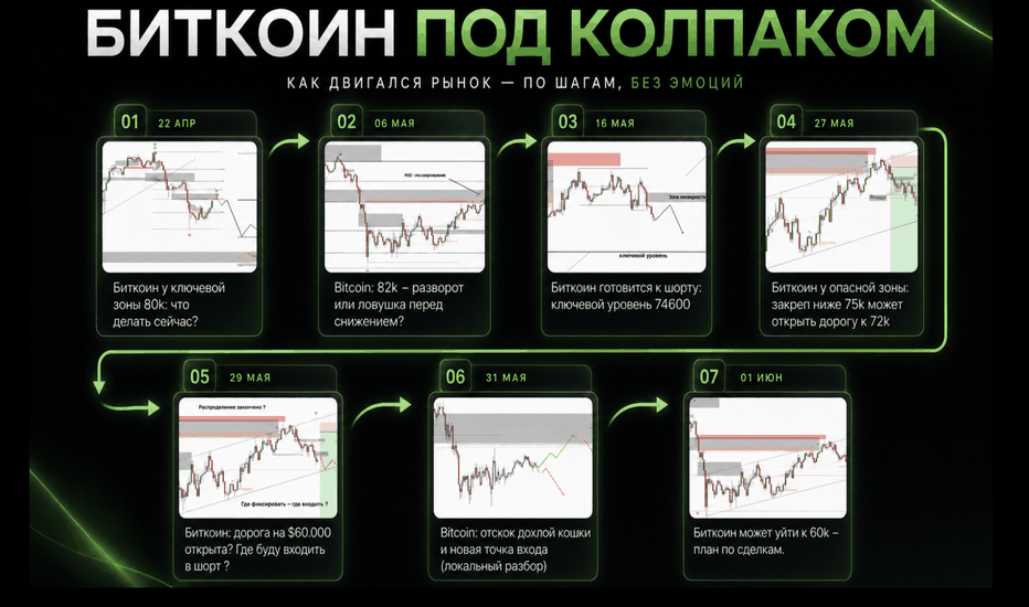 Биткоин: от 60k до 60k. Как это было и что будет дальше?