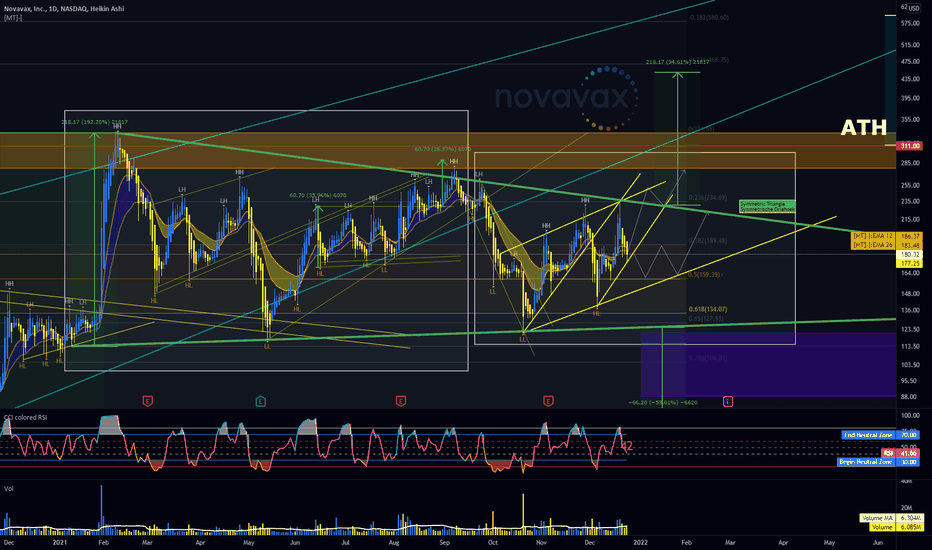 NOVAVAX Fractal and Symmetric triangle