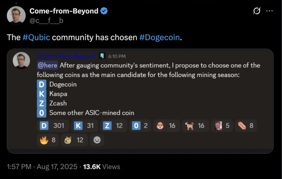 Dogecoin, Monero