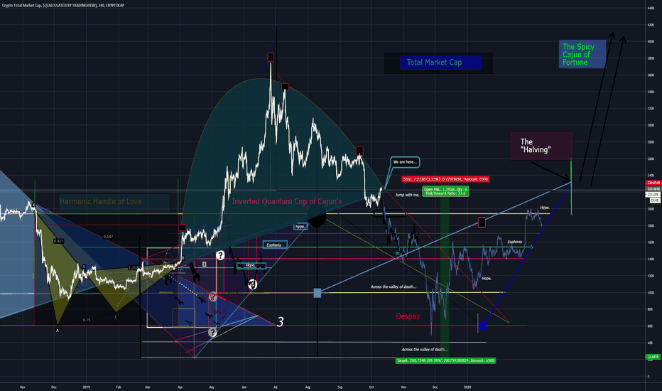 Crypto Total Market Cap. Pt 2.The Flying 'V' of Cajun's