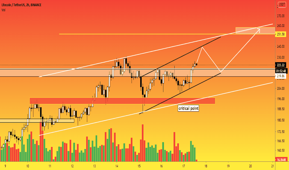 LTC - 2h. Buyers kept of $192-196. The next target is $260