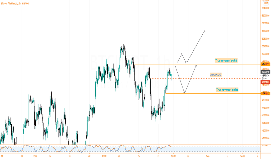 BTCUSDT True Reversal points