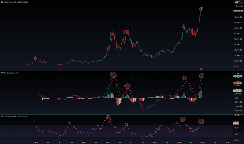 $BTC: are we at the peak of this bull run?