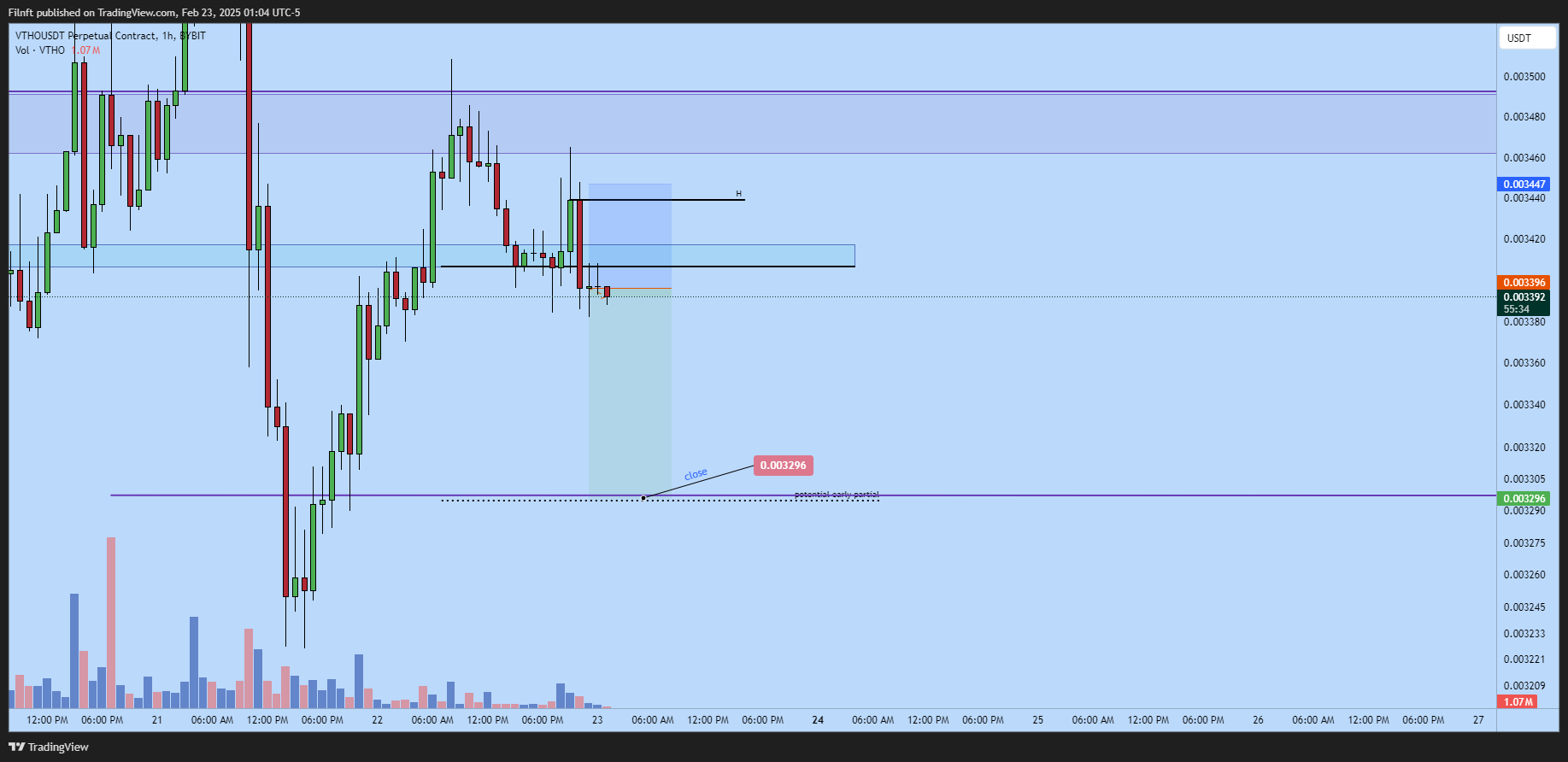 BYBIT:VTHOUSDT.P Chart Image by Filgreat