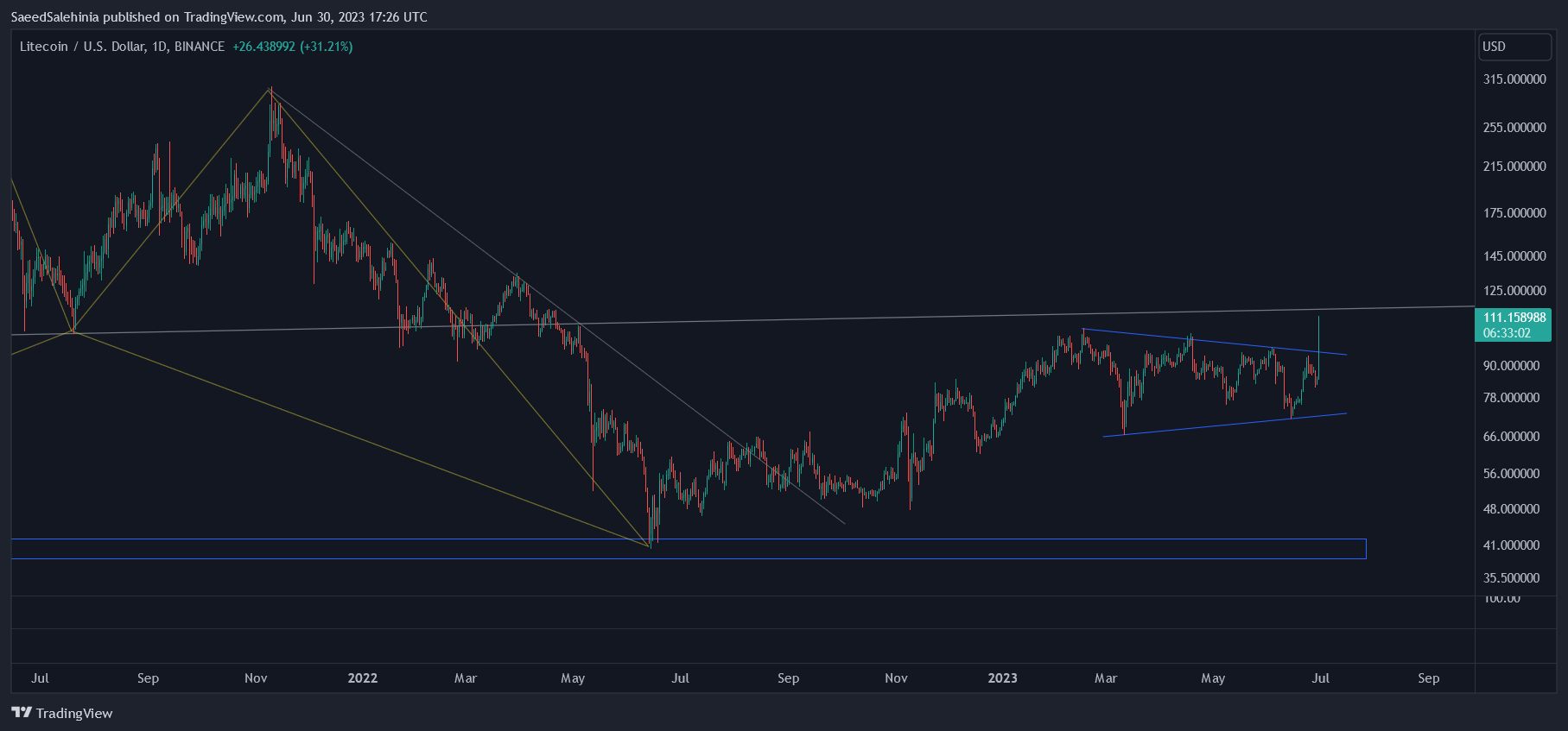 BINANCE:LTCUSD Chart Image by SaeedSalehinia