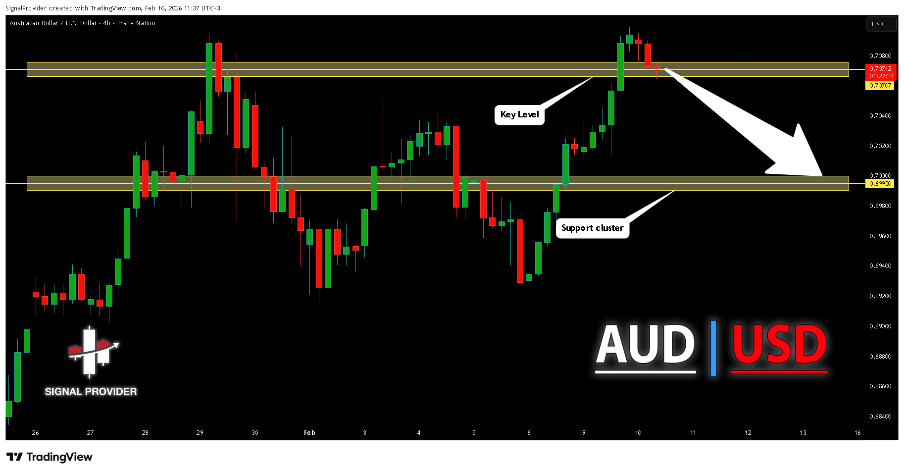 TRADENATION:AUDUSD Chart Image by SignalProvider