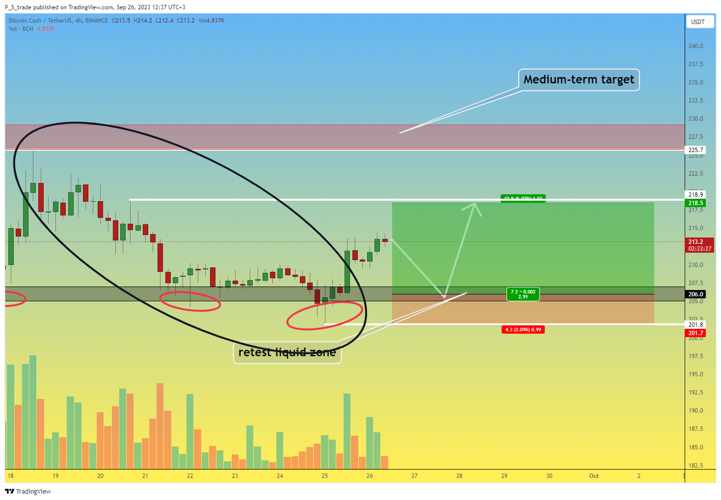 BINANCE:BCHUSDT Obraz wykresu od P_S_trade