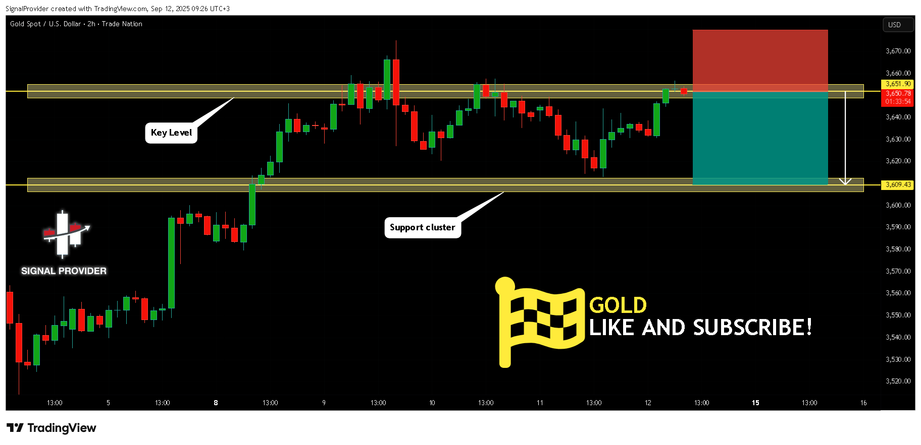 TRADENATION:XAUUSD Chart Image by SignalProvider