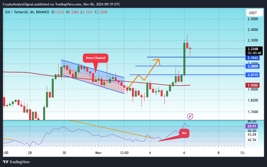 BINANCE:SUIUSDT Chart Image by CryptoAnalystSignal