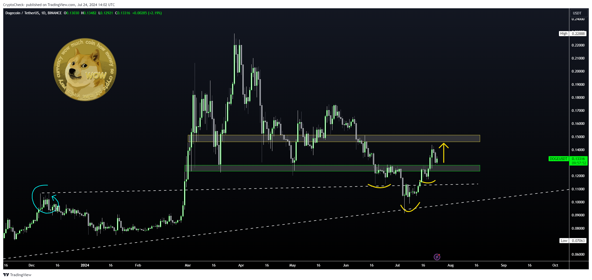 BINANCE:DOGEUSDT 차트 이미지 - Crypto-Check- 제공