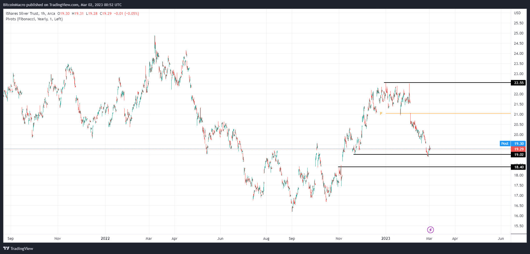 AMEX:SLV Chart Image by BitcoinMacro