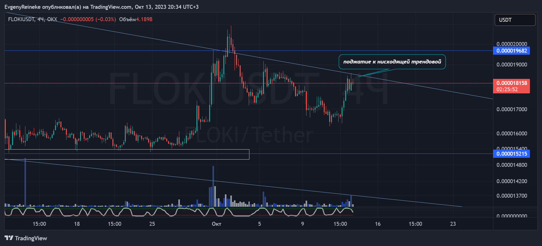 OKX:FLOKIUSDT Chart Image by EvgenyReineke