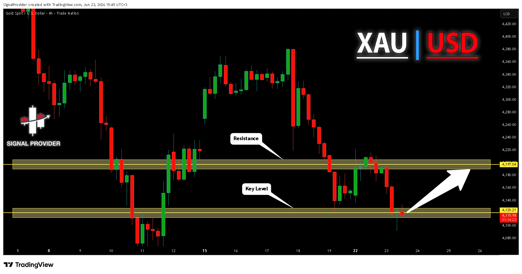 TRADENATION:XAUUSD Chart Image by SignalProvider