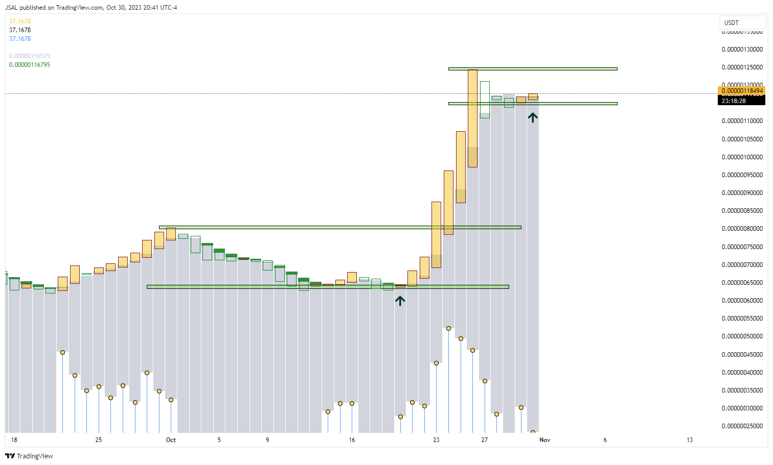 BITGET:PEPEUSDT Chart Image by JSAL