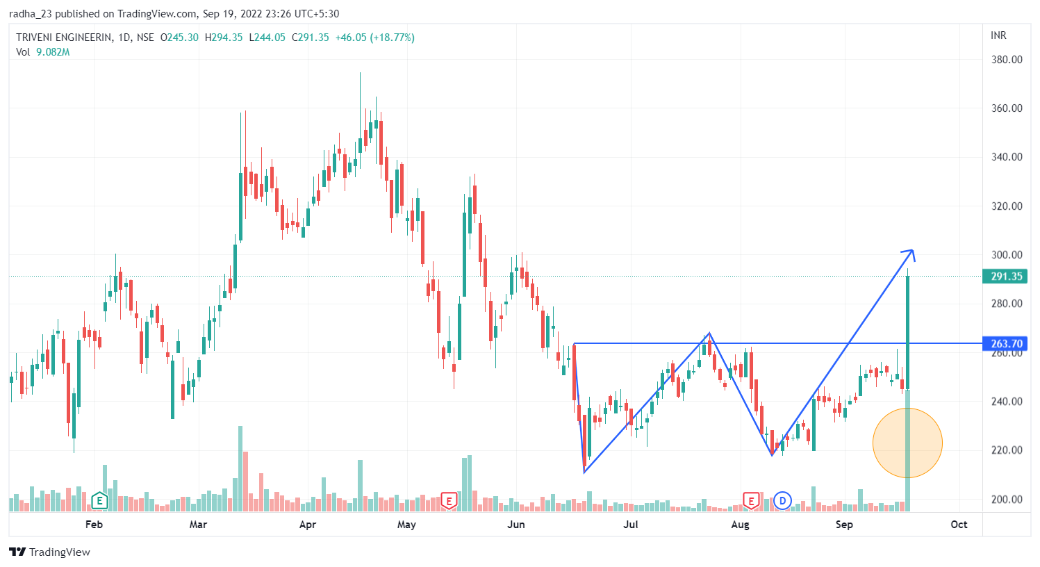 NSE:TRIVENI Imagem do gráfico por radha_23