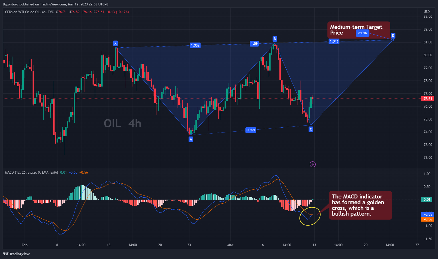 TVC:USOIL 图表图片 由 EagleEyeStrategy 提供