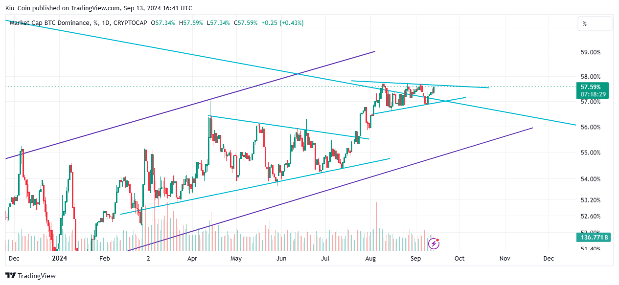 CRYPTOCAP:BTC.D Chart Image by Kiu_Coin
