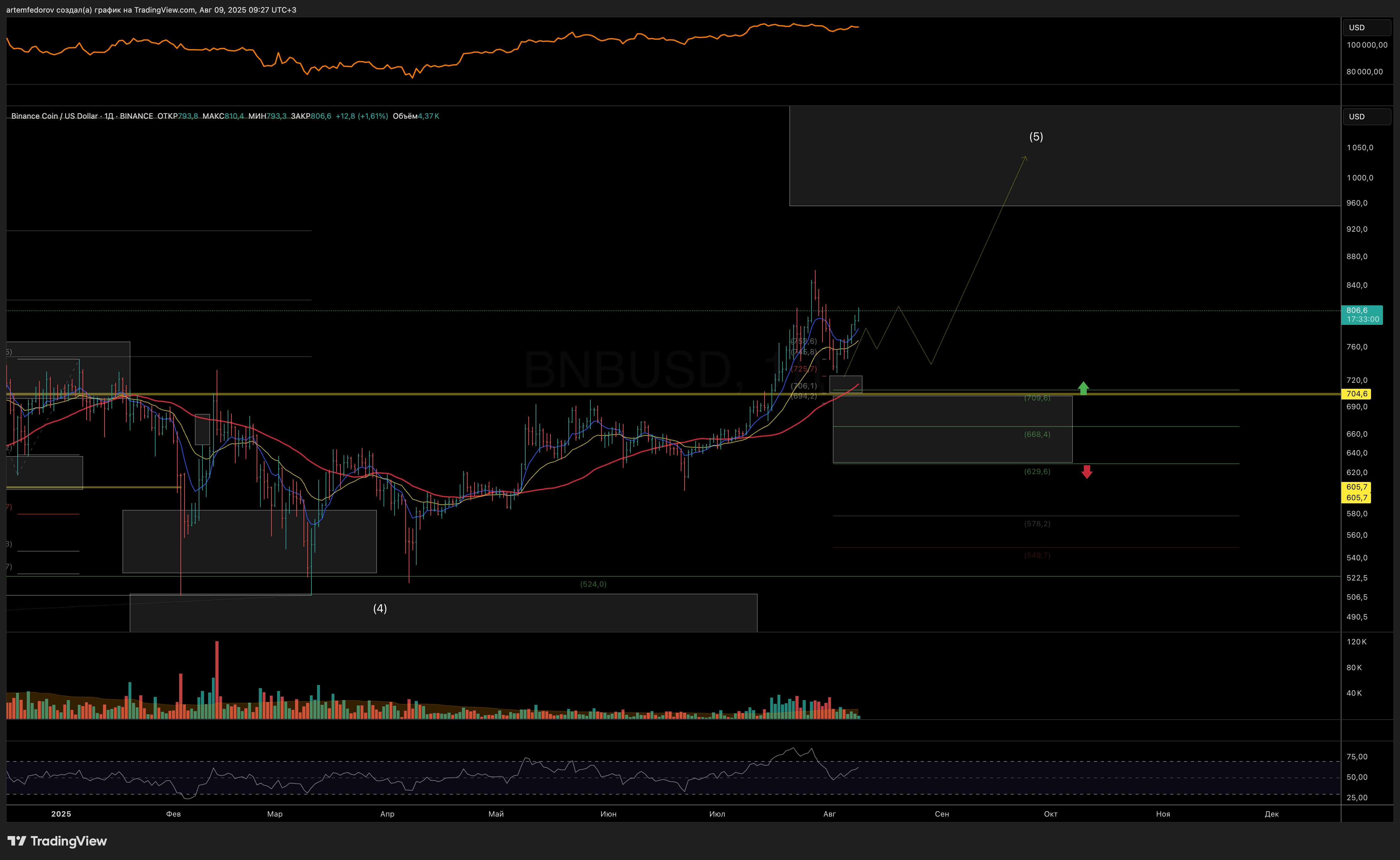 Снимок графика «BINANCE:BNBUSD» от BelFed_Analytics