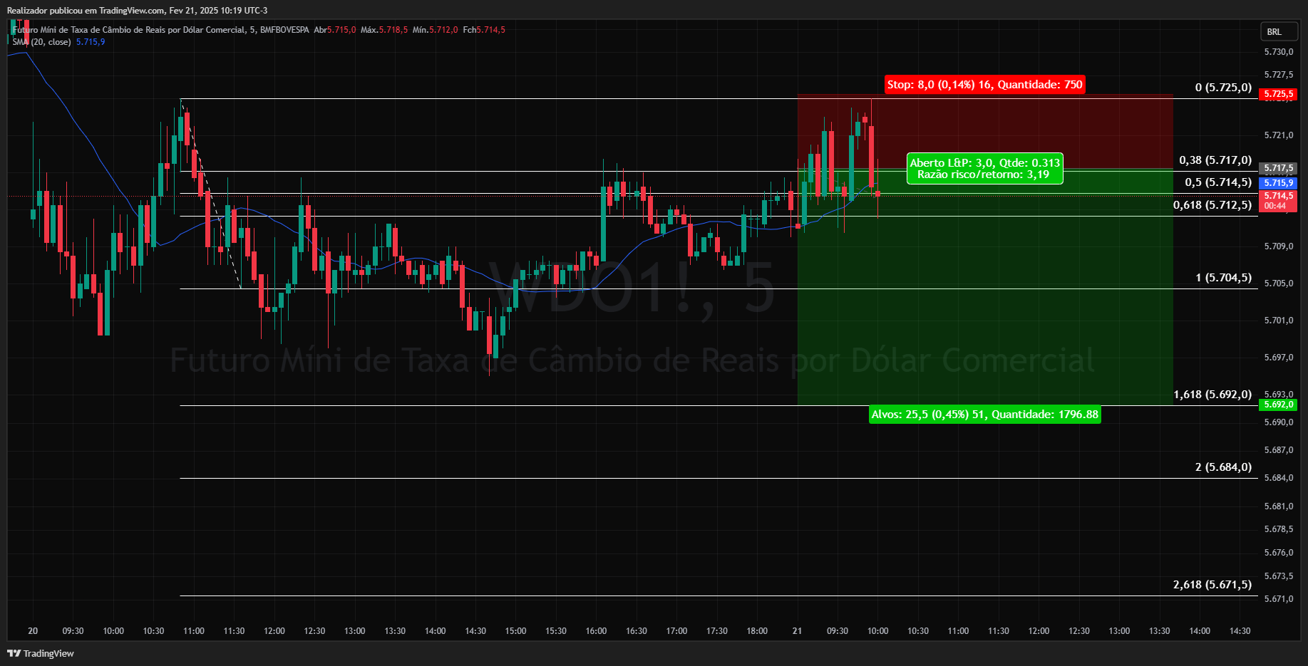 BMFBOVESPA_DLY:WDO1! Chart Image by Realizador