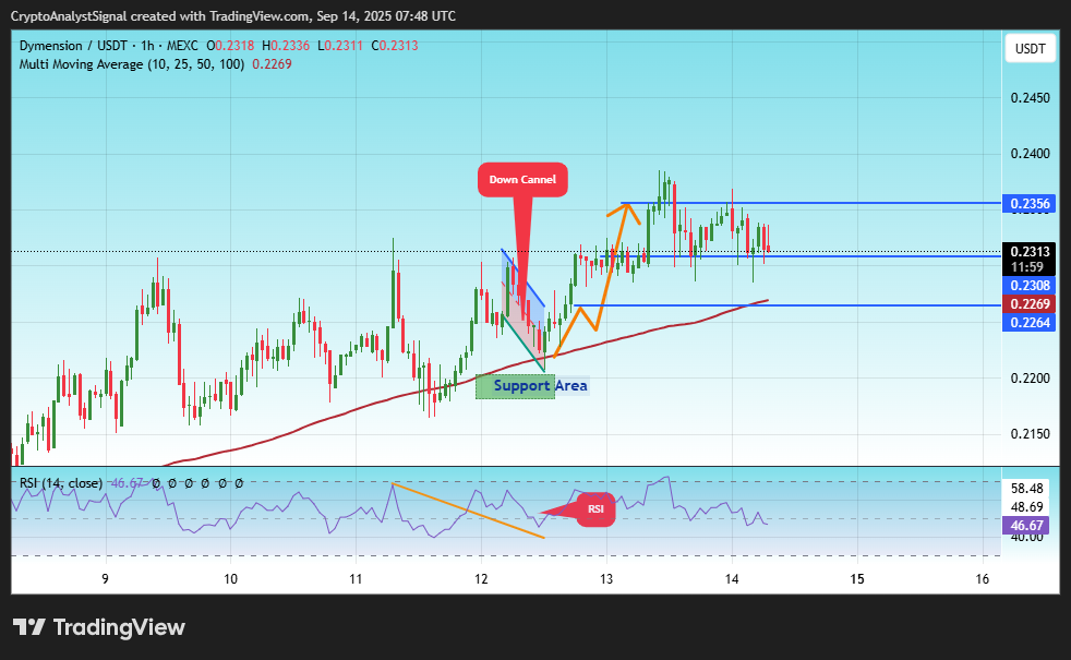 MEXC:DYMUSDT Chart Image by CryptoAnalystSignal