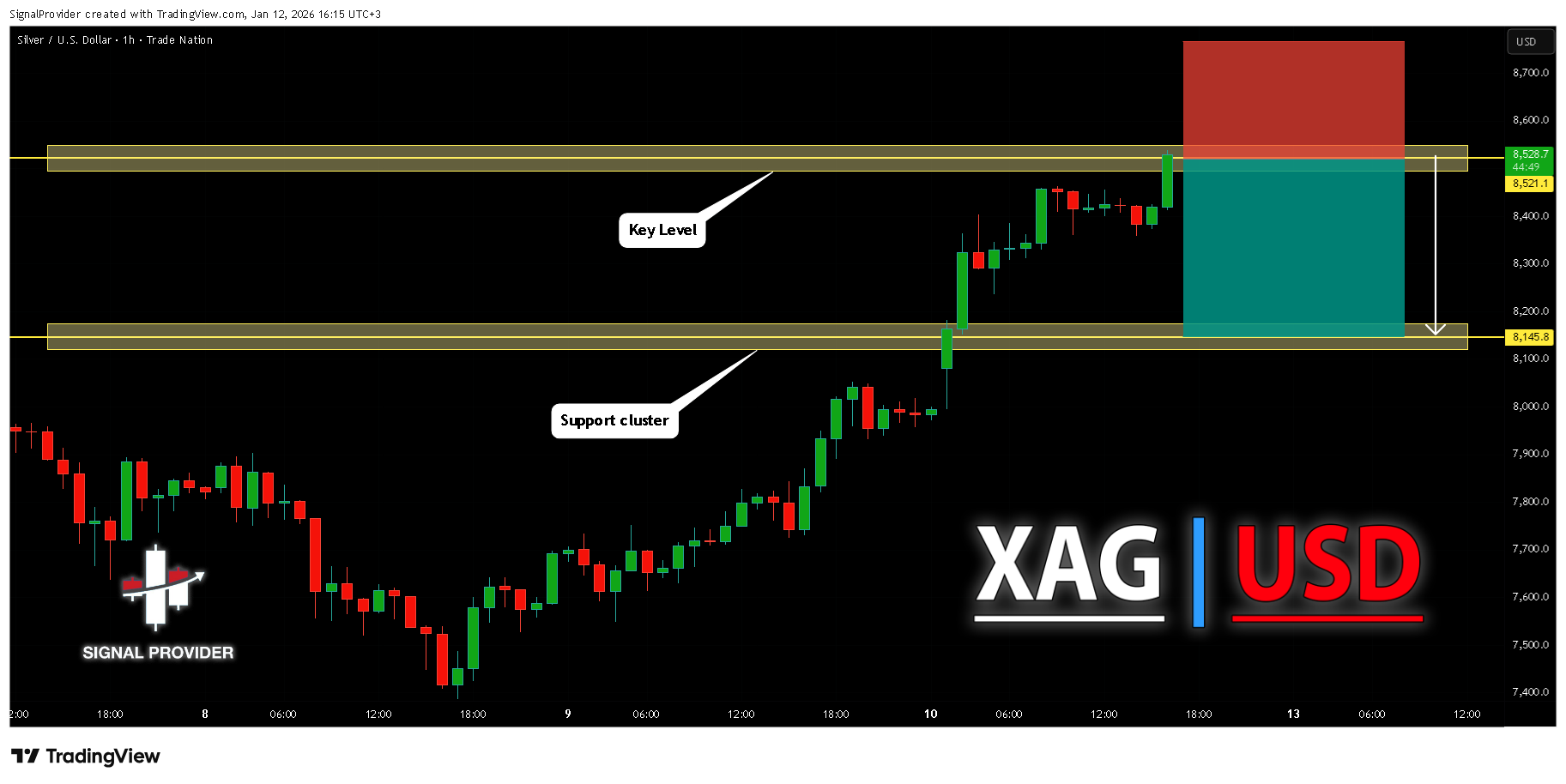 TRADENATION:XAGUSD Chart Image by SignalProvider