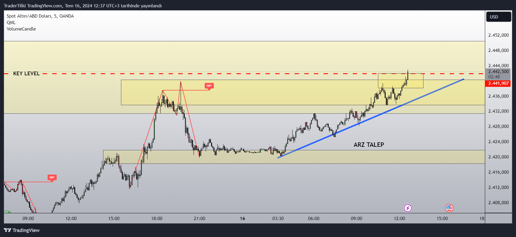 OANDA:XAUUSD Chart Image by TraderTilki