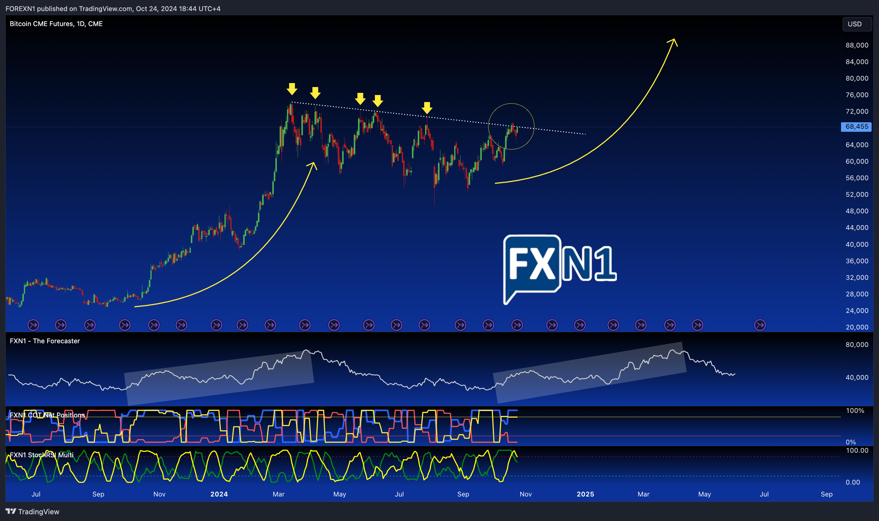 CME:BTC1! Chart Image by FOREXN1