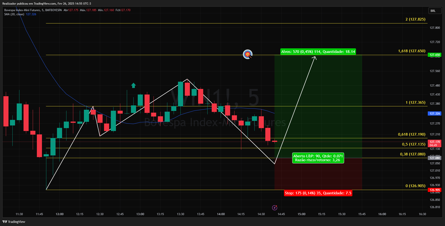 BMFBOVESPA_DLY:WIN1! Chart Image by Realizador