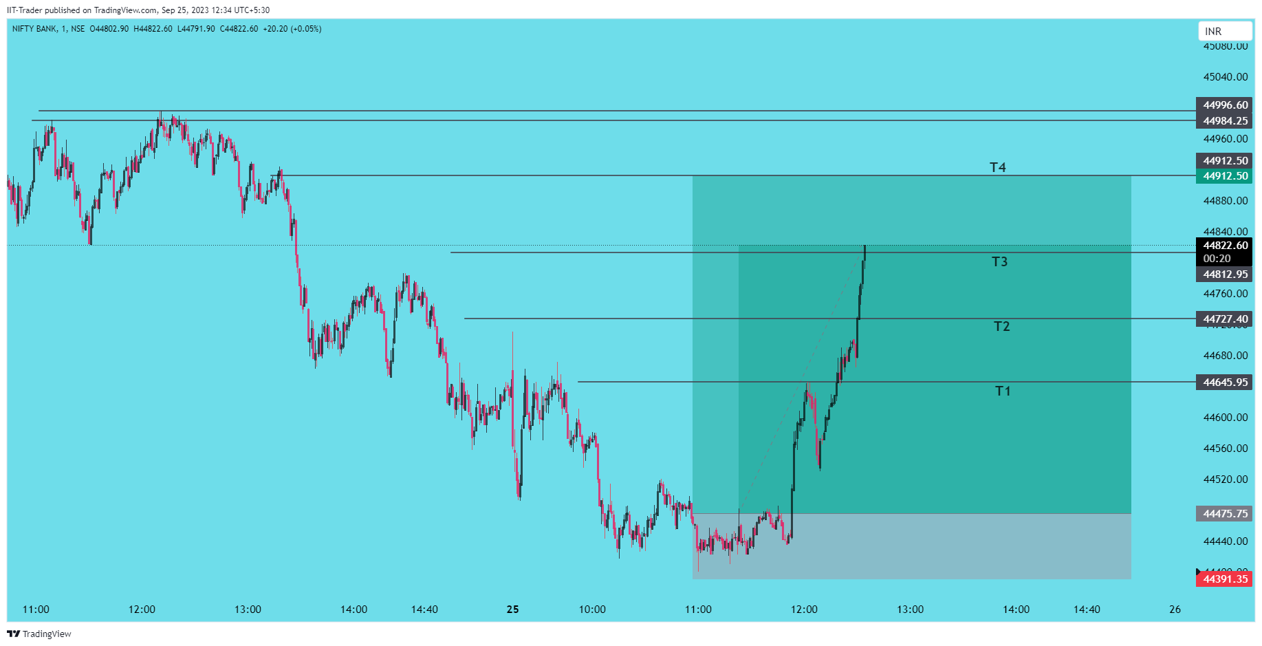 NSE:BANKNIFTY Chart Image by IIT-Trader