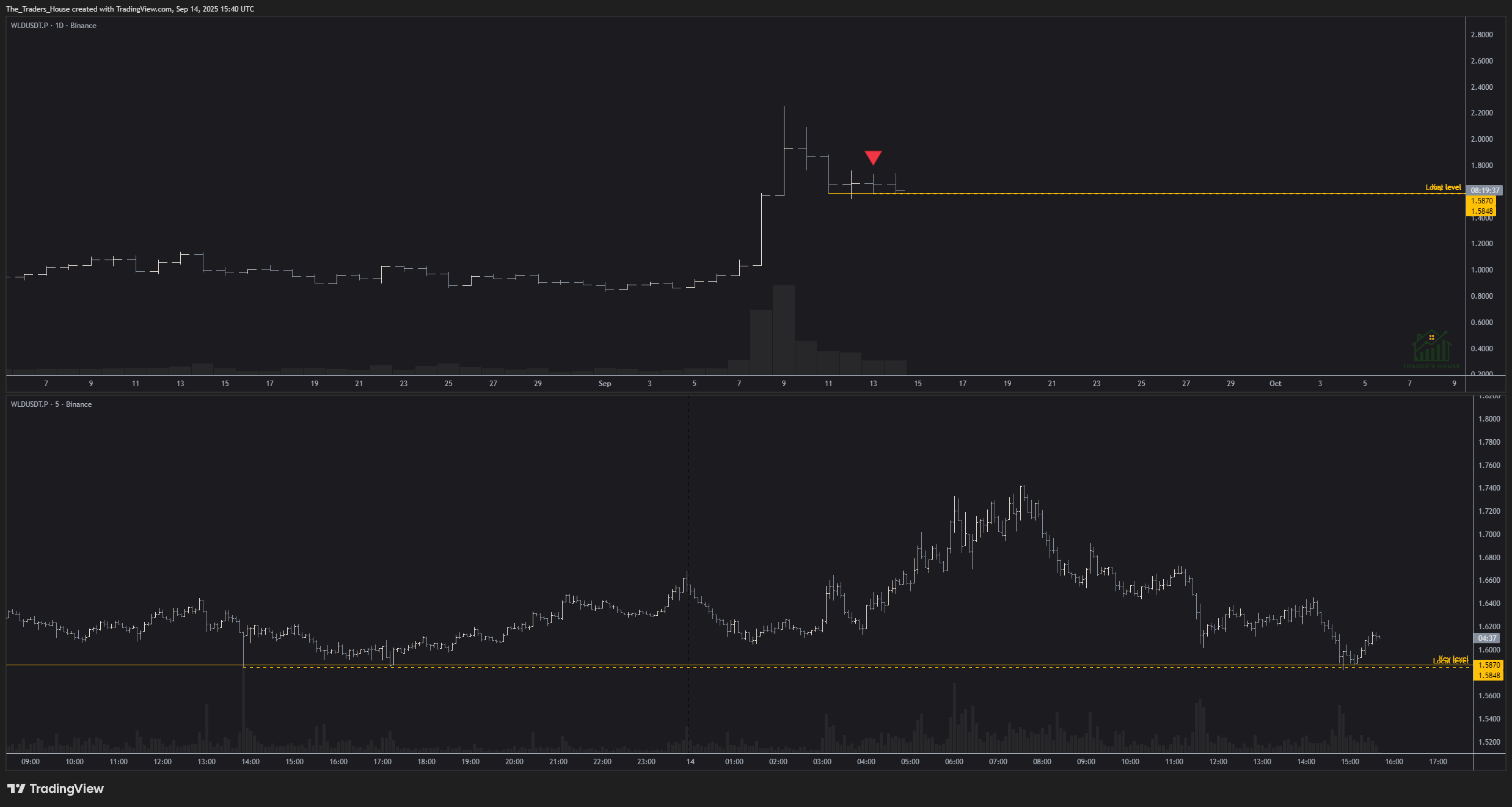 BINANCE:WLDUSDT.P Chart Image by The_Traders_House