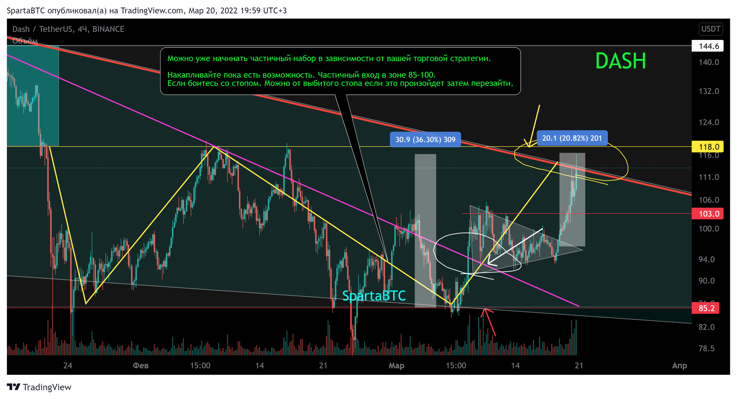 BINANCE:DASHUSDT Obraz wykresu od SpartaBTC