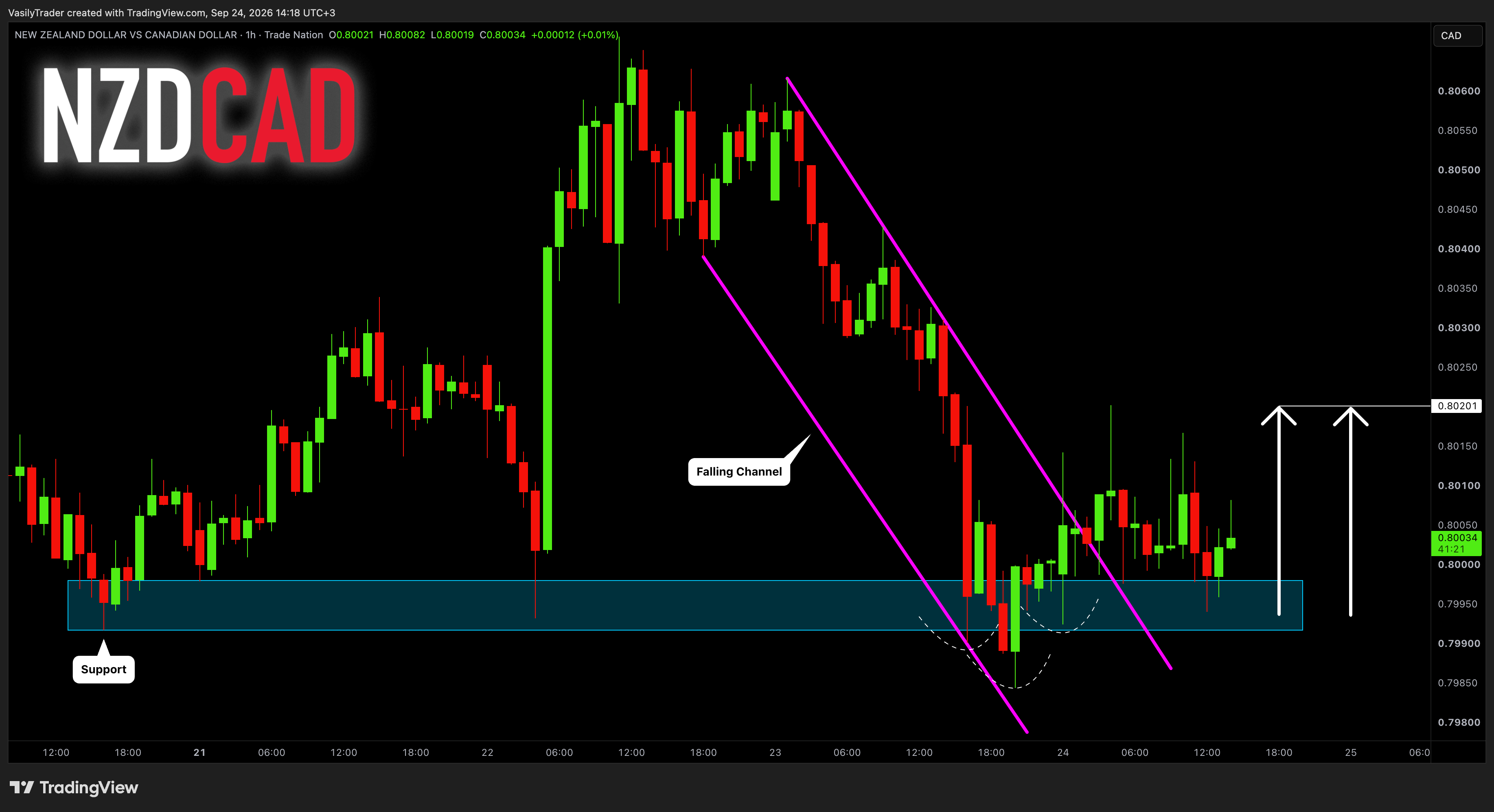 TRADENATION:NZDCAD Chart Image by VasilyTrader