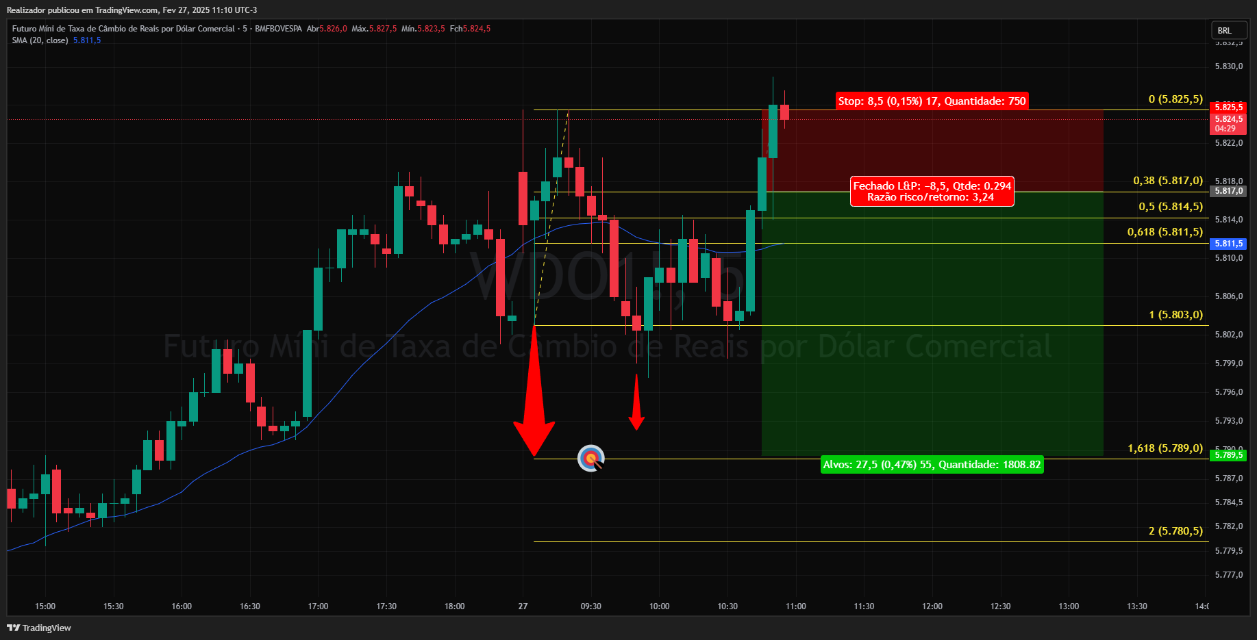 BMFBOVESPA_DLY:WDO1! Chart Image by Realizador