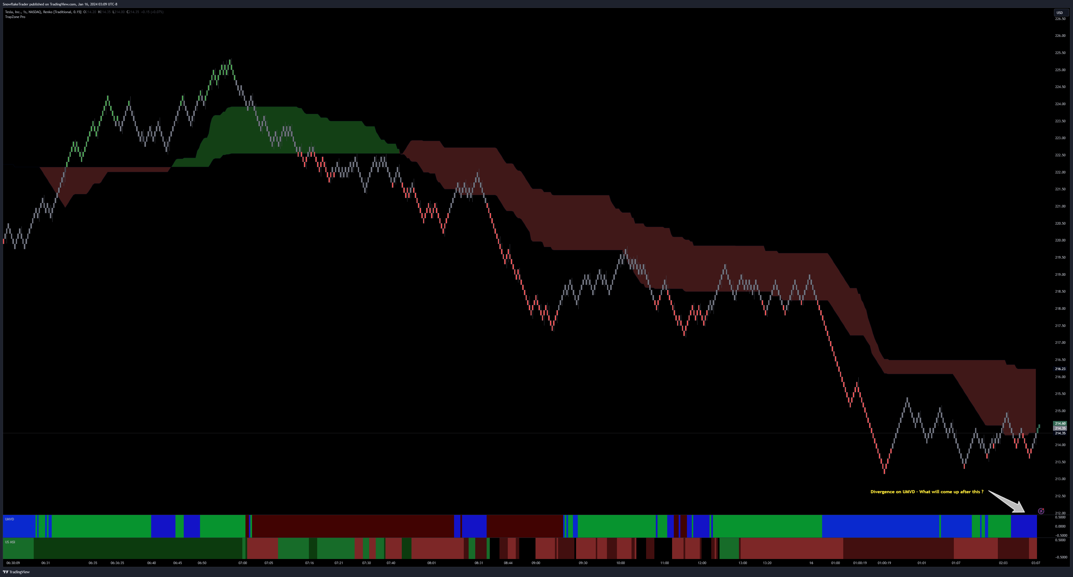NASDAQ:TSLA Chartbild von SnowflakeTrader
