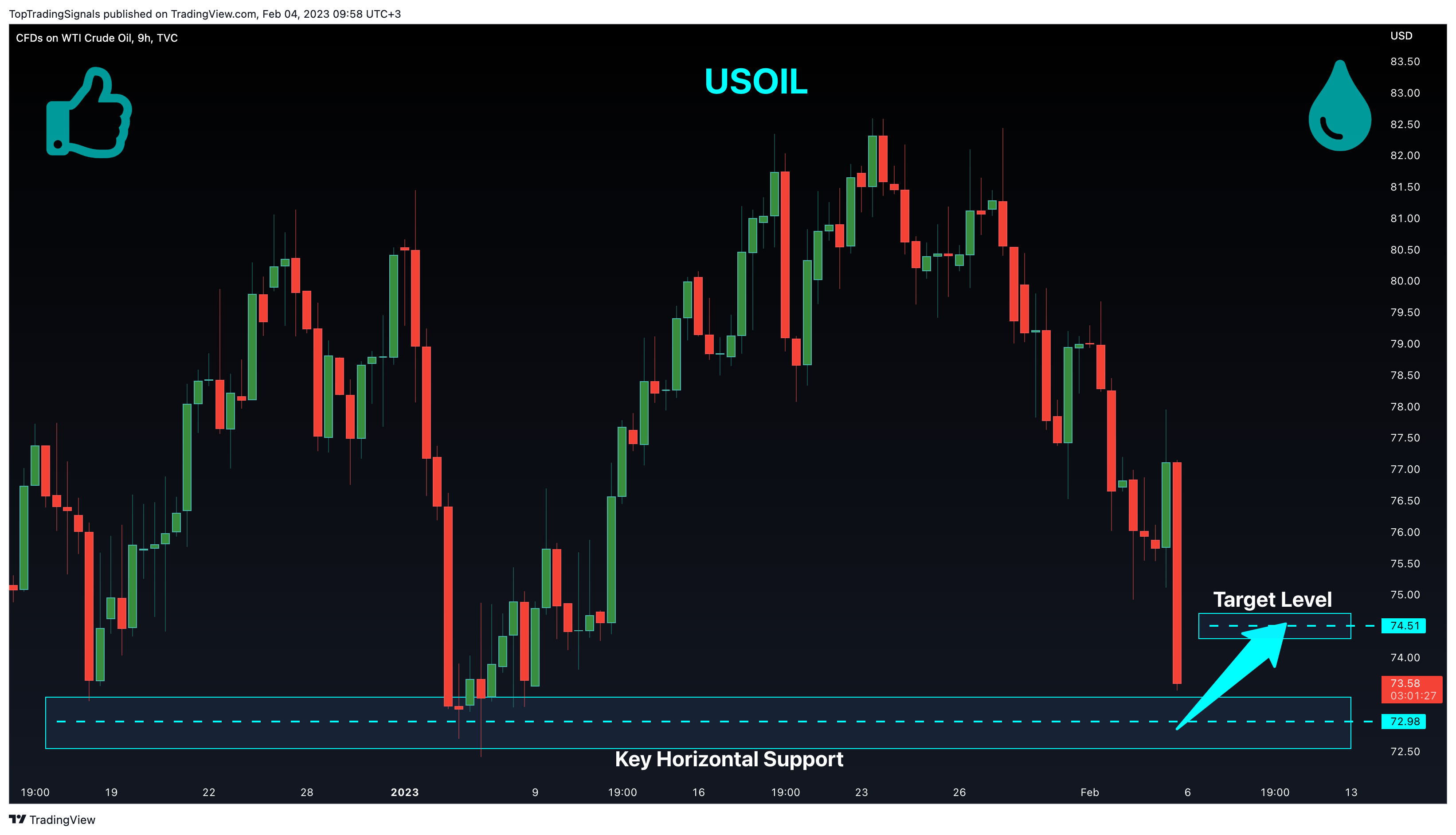 TVC:USOIL Chartbild von TopTradingSignals