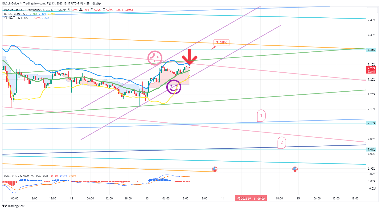 CRYPTOCAP:USDT.D ภาพชาร์ต โดย BitCoinGuide