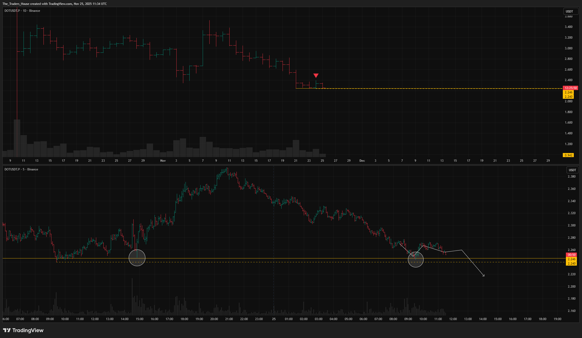 BINANCE:DOTUSDT.P Chart Image by The_Traders_House