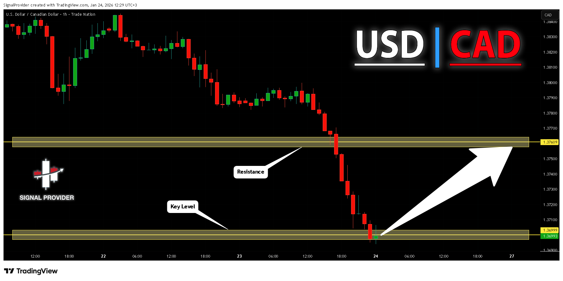 TRADENATION:USDCAD Chart Image by SignalProvider