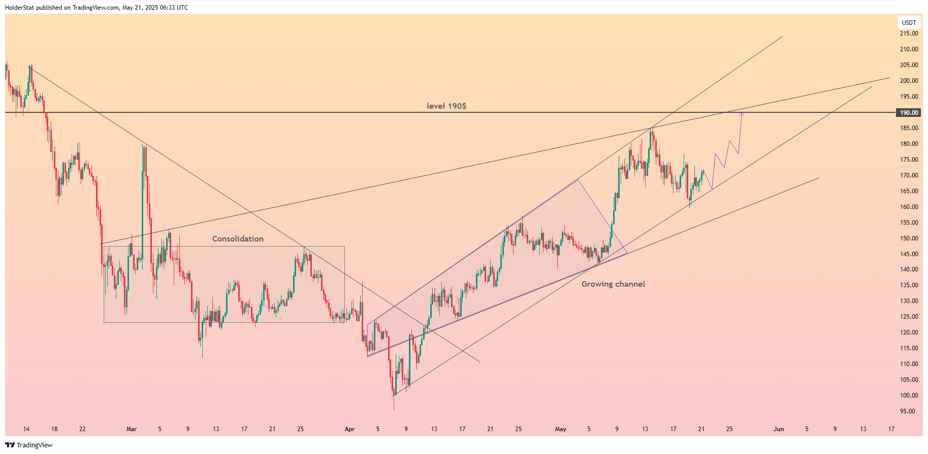 BINANCE:SOLUSDT Imagen del gráfico de HolderStat