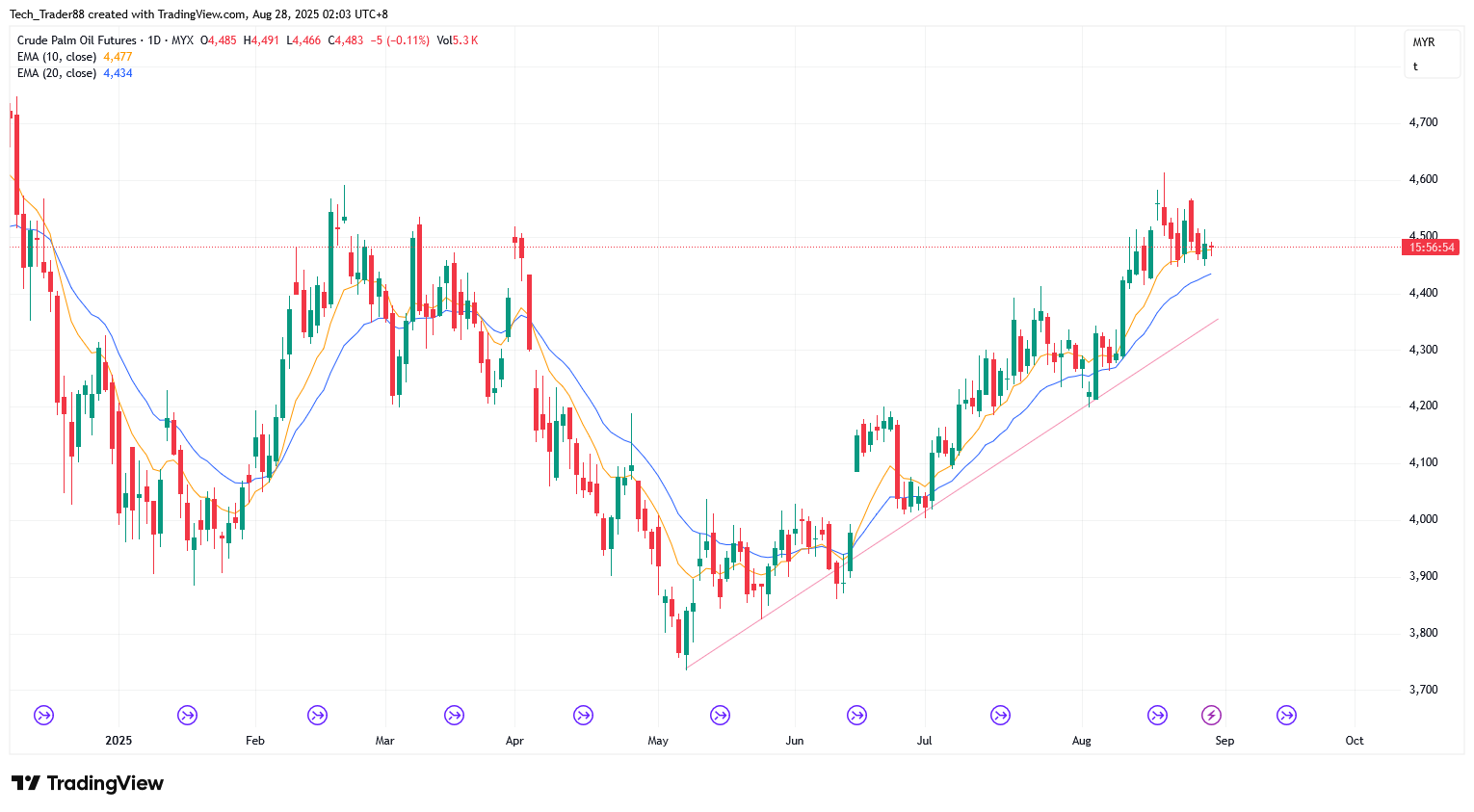 MYX:FCPO1! Chart Image by Tech_Trader88